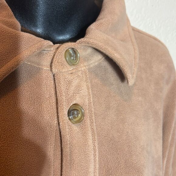 Alexander wang women’s small mid length fleece shacket teddy brown flag tag - Picture 7 of 14